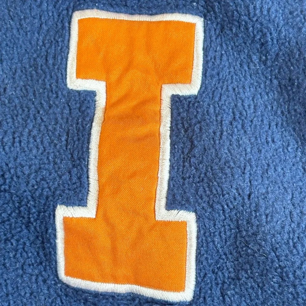 Vtg Russell Athletic 1/4 Zip Fleece Medium University Of Illinois - Picture 6 of 8